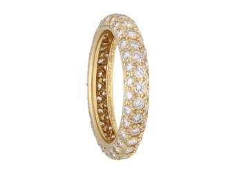 Chaumet diamond eternity ring, french, circa 1970. Hatton Garden