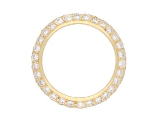 Chaumet diamond eternity ring, french, circa 1970. Hatton Garden