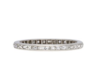 Art Deco diamond full eternity ring, circa 1930. Hatton Garden