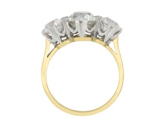 Edwardian diamond three stone ring, circa 1905 hatton garden