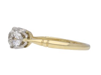 Edwardian diamond three stone ring, circa 1910. Hatton Garden