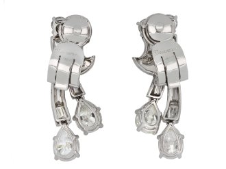 Boucheron diamond clip earrings, English hatton garden