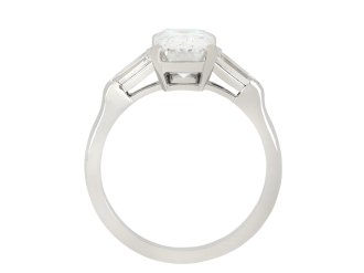 Golconda type IIa diamond flanked solitaire ring hatton garden