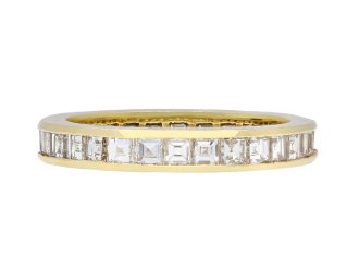 Diamond full eternity ring, circa 1970. Hatton Garden