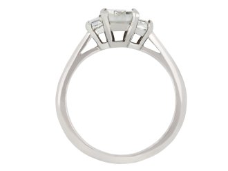 Cartier diamond flank solitaire ring, circa 1960 hatton garden