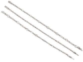 Convertible diamond necklace/bracelet, circa 1930 hatton garden