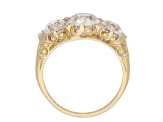 Victorian diamond three stone ring, circa 1890 hatton garden