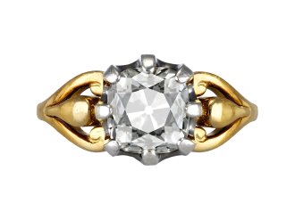 Victorian old mine diamond solitaire ring, circa 1900 hatton garden