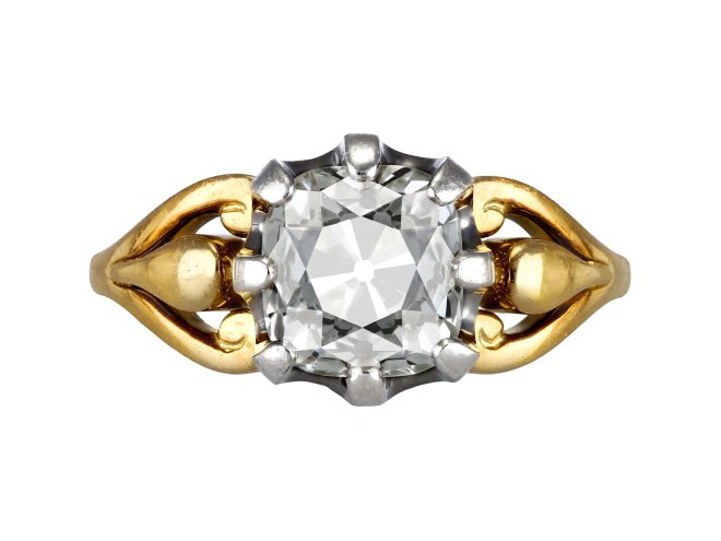 Victorian old mine diamond solitaire ring, circa 1900 hatton garden