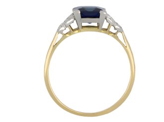 Vintage sapphire and diamond ring, circa 1950 hatton garden