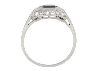 Art Deco sapphire and diamond ring circa 1935 hatton garden