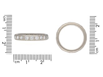 Diamond full eternity ring, circa 1950. Hatton Garden