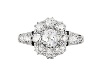 old mine diamond coronet cluster ring, circa 1905. hatton garden