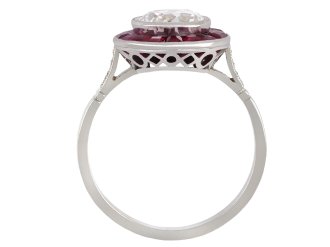 Diamond and ruby target ring, circa 1920 hatton garden