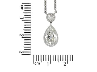 Diamond drop necklace, circa 1920 hatton garden