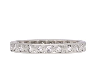 Diamond full eternity ring, circa 1920. Hatton Garden