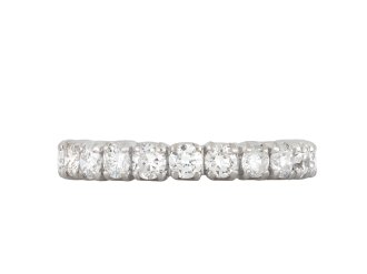 Diamond set eternity ring, French, circa 1950 hatton garden
