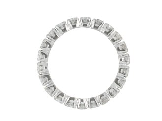 Diamond set eternity ring, French, circa 1950 hatton garden