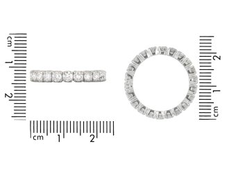 Diamond set eternity ring, French, circa 1950 hatton garden