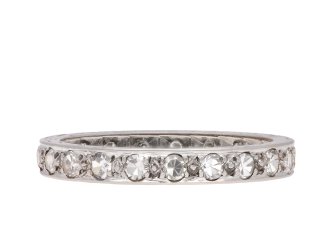 Diamond full eternity band, circa 1920. Hatton Garden