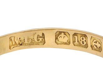 Diamond coronet cluster ring, English, 1911 hatton garden