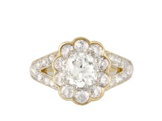 Old Mine diamond coronet cluster ring circa 1900 hatton garden