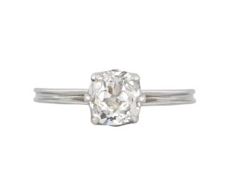 Old mine diamond solitaire ring, circa 1920 hatton garden