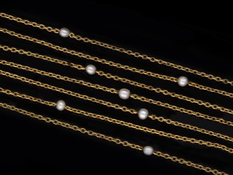 Pearl chain necklace, circa 1900 Hatton Garden