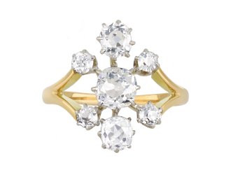 Edwardian diamond cluster ring, circa 1905 hatton garden