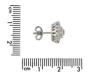Old cut diamond cluster earrings, circa 1930 hatton garden