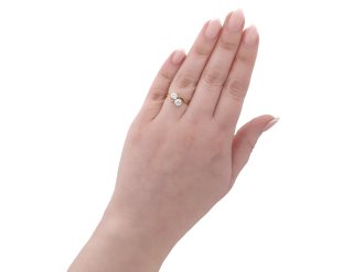 Edwardian diamond crossover ring, circa 1905 hatton garden