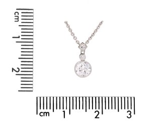 Old cut diamond drop pendant, circa 1920. Hatton Garden