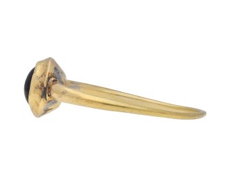 Medieval Garnet ring, circa 13th century hatton garden