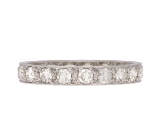 Diamond full eternity ring, circa 1920. Hatton Garden