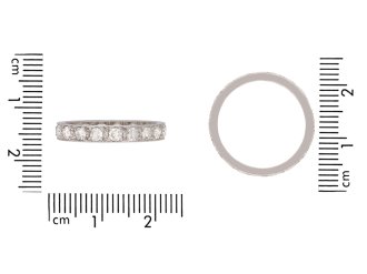 Diamond full eternity ring, circa 1920. Hatton Garden