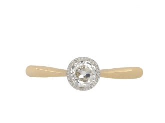 Edwardian old mine diamond solitaire ring, circa 1905. Hatton Garden