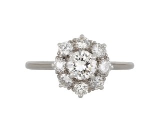 Vintage diamond coronet cluster ring, circa 1950 hatton garden