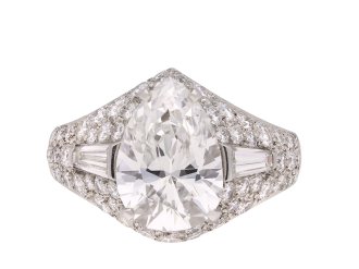 Bulgari diamond cluster ring, Italian, circa 1963. Hatton Garden