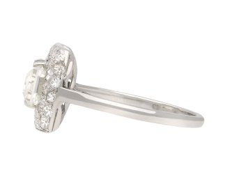 Art Deco diamond cluster ring, circa 1930. Hatton garden
