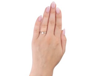 Art Deco diamond solitaire ring, circa 1920. Hatton Garden
