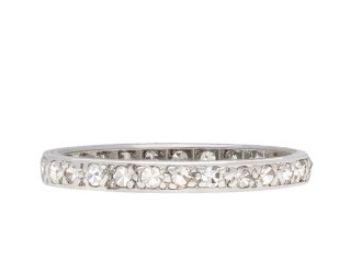 Diamond eternity ring, circa 1920. Hatton Garden