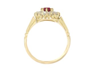 Ruby and diamond coronet cluster ring, circa 1890 hatton garden