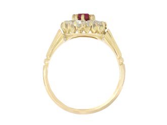 Ruby and diamond coronet cluster ring, circa 1890 hatton garden