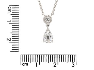 Drop shape diamond pendant, circa 1920 hatton garden