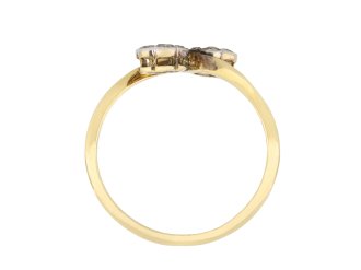 Edwardian diamond crossover ring, circa 1910 hatton garden