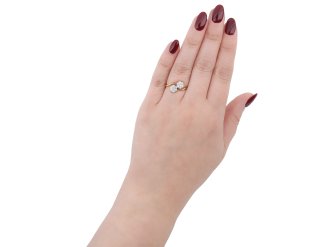 Edwardian diamond crossover ring, circa 1910 hatton garden