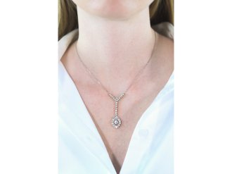 Edwardian diamond drop necklace, circa 1910 hatton garden