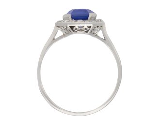 Ceylon sapphire and diamond ring circa 1920 hatton garden