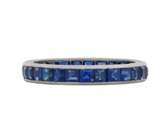 Sapphire full eternity ring, circa 1925 hatton garden