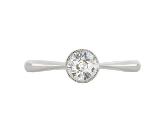 Old cut diamond solitaire ring, circa 1920 hatton garden